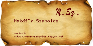 Makár Szabolcs névjegykártya